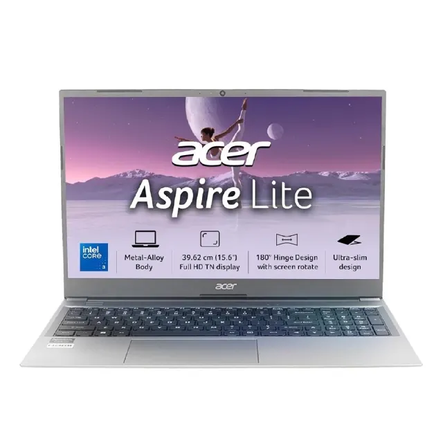 Acer Aspire Lite Laptop (Intel Core 3-100U, 8GB RAM, 512GB SSD Windows 11)