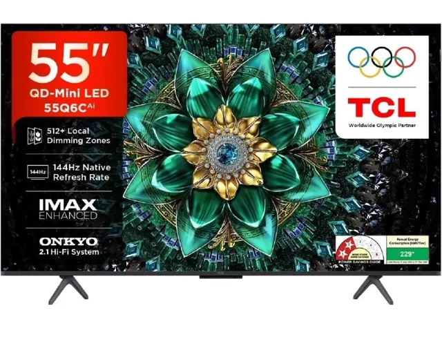 TCL (55 Inches) 4K UHD Smart QD-Mini LED Google TV @45,990