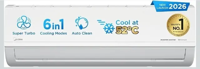 Midea 1.5 Ton 3 Star Split AC @26240