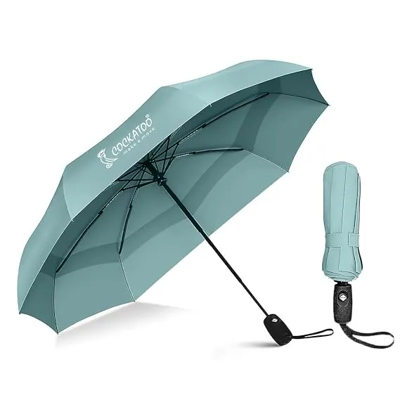 Cockatoo Rain-Guard Automatic Umbrella With 8 Ribs, Material- Polyponee, Umbrella For Women & Men, W
