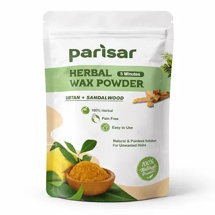 PARISAR PHARMA Herbal Wax Powder for Women and Men 100g (Pack of 1) | Bikini Wax Powder with Ubtan &