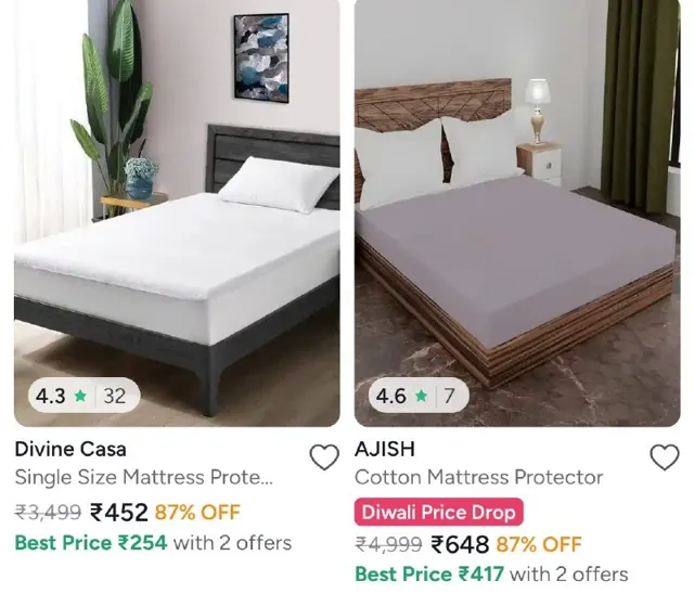 Myntra | Mattress Protector%off