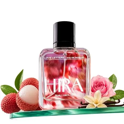 HIRA Love Letters Perfume for Women | Fruity Floral Vanilla EDP 50ml