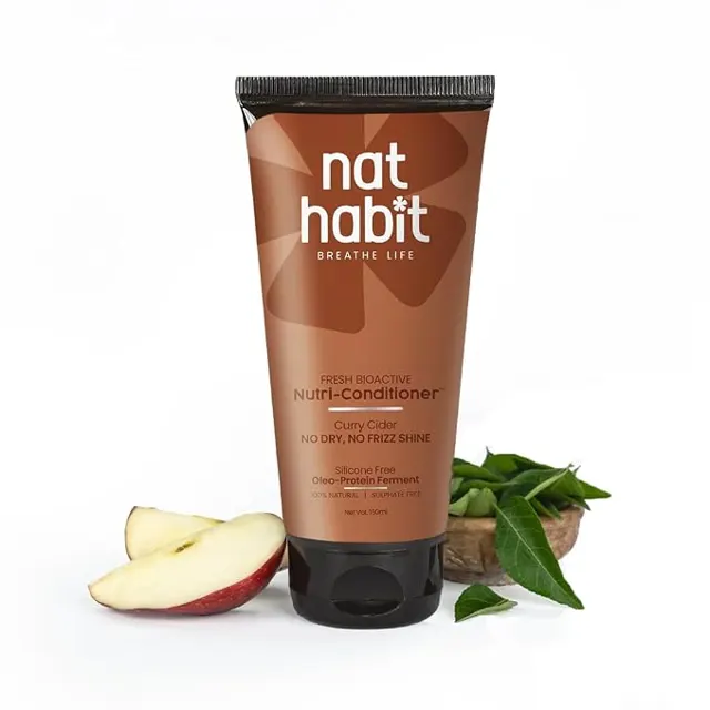 Nat Habit Curry Cider Nutri-Conditioner for Dry & Frizzy Hair | Natural Hair Conditioner for Women &