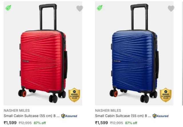 Upto 87% Off - Nasher Miles Suitcases