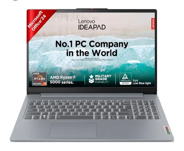 Lenovo IdeaPad Slim 3 Ryzen 7 (16GB RAM+512GB SSD) Laptop @58,690