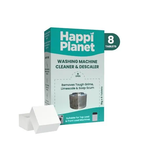 Limited Period Offer : Happi Planet Washing Machine Cleaner (8 Tablets) .