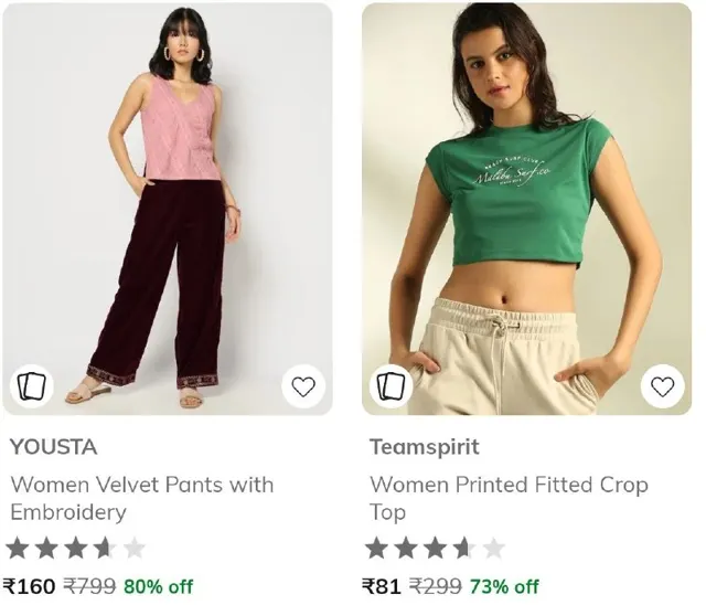 Ajio | Upto 80% Off On Women Western wear Trends Collection