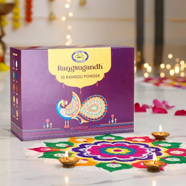 78% Off - Cycle Rangoli Powder, (Pack of 10) At Rs.89
