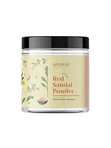 Tattvalogy Red Sandal Powder | 100% Pure & Natural | Laal Raktha Chandan Face Pack for Healthy Skin 