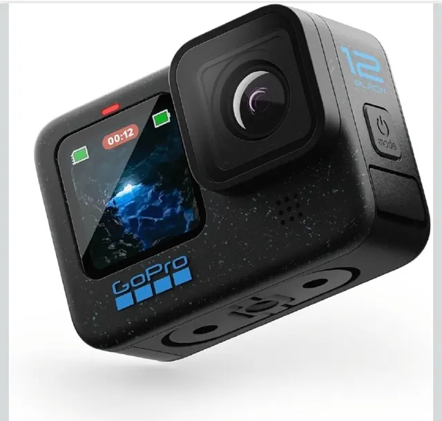 GoPro HERO12 Waterproof Action Camera with Front & Rear LCD Screens @19440